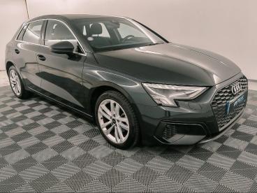 SPOTICAR Audi A3 Sportback 30 Tfsi 110ch Mild Hybrid Business Line S Tronic 7 Occasion - Berline Hybride Noir Mythic Métallisé - Aubiere - 1204205168_3