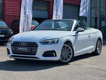 SPOTICAR Audi A5 40 Tdi 190ch Design Luxe S Tronic 7 Euro6d-t Occasion - Coupé-cabriolet Diesel Blanc Glacier/capote Noire - Hoenheim - 1203892417_1