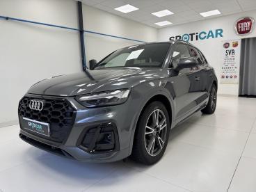 SPOTICAR Audi Q5 50 Tfsi E 299 Qtt S Tronic 7 S Line Occasion - Suv-4x4 Hybride Rechargeable Gris Foncé - Yvetot - 1203883551_1