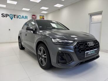 SPOTICAR Audi Q5 50 Tfsi E 299 Qtt S Tronic 7 S Line Occasion - Suv-4x4 Hybride Rechargeable Gris Foncé - Yvetot - 1203883551_2
