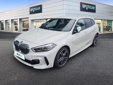 SPOTICAR Bmw Serie 1 18i 140 Ch Dkg7 M Sport Occasion - Berline Essence Blanc - Ste Genevieve - 1203882583_1