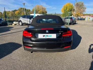 SPOTICAR Bmw Serie 2 Cabriolet 218i 136 Ch Bva8 Lounge Occasion - Coupé-cabriolet Essence Noir - Carrieres-sous-poissy - 1203802918_5