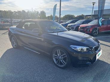 SPOTICAR Bmw Serie 2 Cabriolet 218i 136 Ch Bva8 Lounge Occasion - Coupé-cabriolet Essence Noir - Begles - 1203803226_3