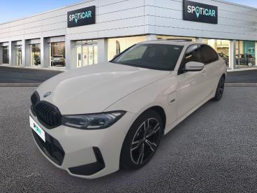 SPOTICAR Bmw Serie 3 30e Xdrive 292 Ch Bva8 M Sport Occasion - Berline Hybride Rechargeable Blanc - Le Grand Quevilly - 1204085690_1