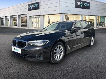 SPOTICAR Bmw Serie 5 Touring 520i Twinpower Turbo 184 Ch Bva8 Lounge Occasion - Break Essence Noir - Pontivy - 1203993786_1