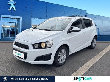 SPOTICAR Chevrolet Aveo 1.2 16v 86ch Lt 5p Occasion - Citadine Essence Blanc Alpin - Fontenay Sur Eure - 1203706950_1