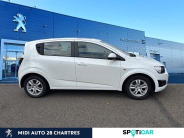SPOTICAR Chevrolet Aveo 1.2 16v 86ch Lt 5p Occasion - Citadine Essence Blanc Alpin - Fontenay Sur Eure - 1203706950_4