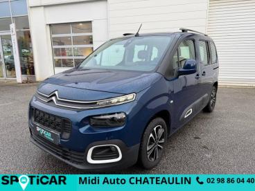 SPOTICAR Citroën Berlingo M Puretech 110ch S&s Shine Occasion - Familiale Essence Deep Blue (m) - Chateaulin - 1203681888_1