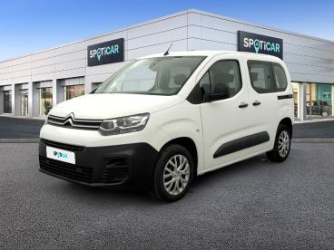 SPOTICAR Citroën Berlingo Taille M Bluehdi 100 S&s Bvm6 Live Occasion - Familiale Diesel Blanc - Ste Genevieve - 1203683044_1