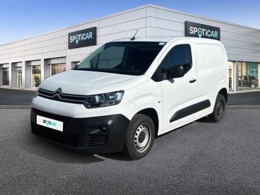 SPOTICAR Citroën Berlingo Van M 650 Bluehdi 100 S&s Bvm6 Club Occasion - Utilitaire Diesel Blanc - Saint Langis Les Mortagne - 1204017807_1