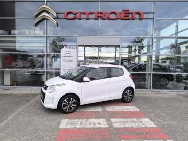 SPOTICAR Citroën C1 Vti 72 S&s Shine 5p E6.d Occasion - Citadine Essence Blanc Oural (o) - Ploemeur - 1203662079_1