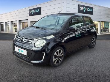 SPOTICAR Citroën C1 Airscape 82 Shine 3p Occasion - Citadine Essence Noir Caldera (m) - Aubagne - 1203817386_1