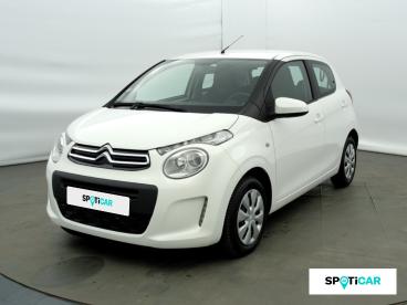SPOTICAR Citroën C1 Vti 72 S&s Feel 5p E6.d Occasion - Citadine Essence Blanc Oural (o) - Eybens - 1203896792_1