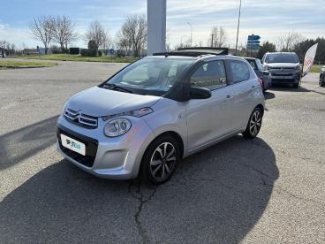 SPOTICAR Citroën C1 Airscape Puretech 82 Bvm Shine Occasion - Citadine Essence Gris Clair - Aire sur l'adour - 1203907612_1