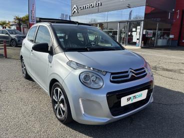 SPOTICAR Citroën C1 Airscape Puretech 82 Bvm Shine Occasion - Citadine Essence Gris Clair - Aire sur l'adour - 1203907612_3