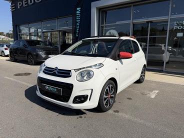 SPOTICAR Citroën C1 Airscape Puretech 82 Shine 3p Occasion - Citadine Essence Blanc Lipizan (o) - Marseille - 1203951330_1