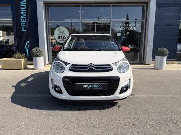 SPOTICAR Citroën C1 Airscape Puretech 82 Shine 3p Occasion - Citadine Essence Blanc Lipizan (o) - Marseille - 1203951330_2