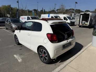 SPOTICAR Citroën C1 Airscape Puretech 82 Shine 3p Occasion - Citadine Essence Blanc Lipizan (o) - Marseille - 1203951330_5