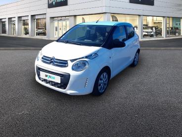 SPOTICAR Citroën C1 Puretech 82 Millenium 5p Occasion - Citadine Essence Blanc Lipizan - Pavillon Pacific Green - Lannion - 1204001232_1