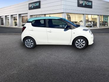 SPOTICAR Citroën C1 Puretech 82 Millenium 5p Occasion - Citadine Essence Blanc Lipizan - Pavillon Pacific Green - Lannion - 1204001232_4