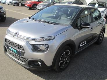 SPOTICAR Citroën C3 Puretech 110 S&s Eat6 Shine Occasion - Citadine Essence Gris Clair - Saint Germain Les Arpajon - 1202405109_1