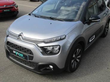 SPOTICAR Citroën C3 Puretech 110 S&s Bvm6 Shine Pack Occasion - Citadine Essence Gris Clair - Saint Germain Les Arpajon - 1202751463_1