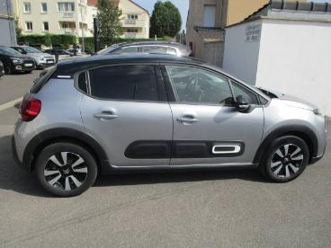 SPOTICAR Citroën C3 Puretech 110 S&s Bvm6 Shine Pack Occasion - Citadine Essence Gris Clair - Saint Germain Les Arpajon - 1202751463_5