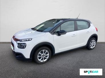 SPOTICAR Citroën C3 Bluehdi 100 S&s Bvm Feel Occasion - Citadine Diesel Blanc - Chateaubriant - 1203288132_1