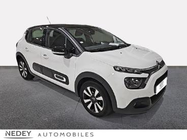 SPOTICAR Citroën C3 1.2 Puretech 110ch S&s Shine 120-123g Occasion - Citadine Essence Blanc Banquise (o) - Noir Onyx - Voujeaucourt - 1203306810_3