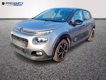 SPOTICAR Citroën C3 Essence 82 Bvm Shine (am20)  5 Portes  (juin 2018) Occasion - Citadine Essence Gris Foncé - Lievin - 1203308467_1