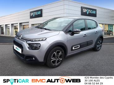 SPOTICAR Citroën C3 1.2 Puretech 83ch S&s Shine Occasion - Citadine Essence Gris Acier (m) - Noir Onyx - St-paul-trois-chateaux - 1203315132_1