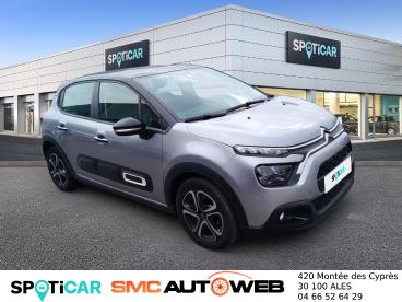 SPOTICAR Citroën C3 1.2 Puretech 83ch S&s Shine Occasion - Citadine Essence Gris Acier (m) - Noir Onyx - St-paul-trois-chateaux - 1203315132_3