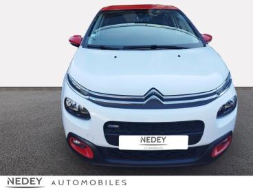 SPOTICAR Citroën C3 Puretech 110ch Shine S&s Occasion - Citadine Essence Blanc Banquise - Rouge Aden - Belfort - 1203442843_2
