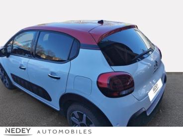 SPOTICAR Citroën C3 Puretech 110ch Shine S&s Occasion - Citadine Essence Blanc Banquise - Rouge Aden - Belfort - 1203442843_5