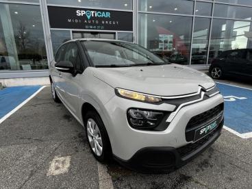 SPOTICAR Citroën C3 1.2 Puretech 83 Live Occasion - Citadine Essence Sable (n) - Brest - 1203477985_1