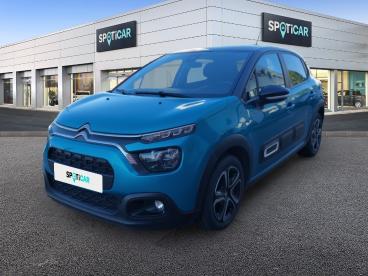 SPOTICAR Citroën C3 1.2 Puretech 83ch S&s Feel Pack Occasion - Citadine Essence Spring Blue (m) - Noir Onyx - Chalon Sur Saone - 1203555234_1