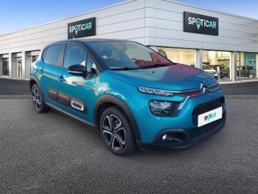 SPOTICAR Citroën C3 1.2 Puretech 83ch S&s Feel Pack Occasion - Citadine Essence Spring Blue (m) - Noir Onyx - Chalon Sur Saone - 1203555234_3