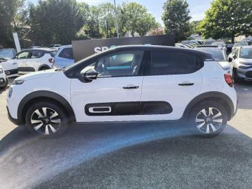 SPOTICAR Citroën C3 1.2 Puretech 110ch S&s Shine Eat6 Occasion - Citadine Essence Blanc Banquise (o) - Noir Perla Nera - Chambourcy - 1203589416_2