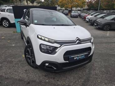 SPOTICAR Citroën C3 1.2 Puretech 110ch S&s Shine Eat6 Occasion - Citadine Essence Blanc Banquise (o) - Noir Onyx - Chambourcy - 1203599085_1
