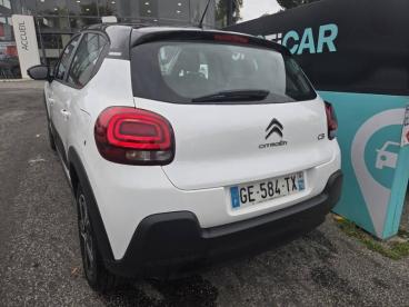 SPOTICAR Citroën C3 1.2 Puretech 110ch S&s Shine Eat6 Occasion - Citadine Essence Blanc Banquise (o) - Noir Onyx - Chambourcy - 1203599085_2