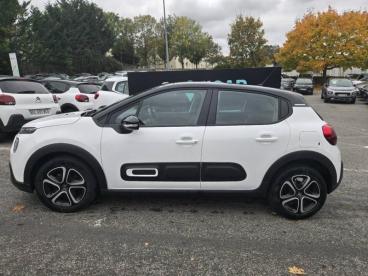 SPOTICAR Citroën C3 1.2 Puretech 110ch S&s Shine Eat6 Occasion - Citadine Essence Blanc Banquise (o) - Noir Onyx - Chambourcy - 1203599085_3