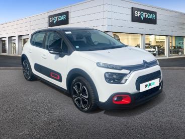 SPOTICAR Citroën C3 1.2 Puretech 83ch S&s Feel Pack Occasion - Citadine Essence Blanc Banquise (o) - Noir Onyx - Charleville Mezieres - 1203610919_3