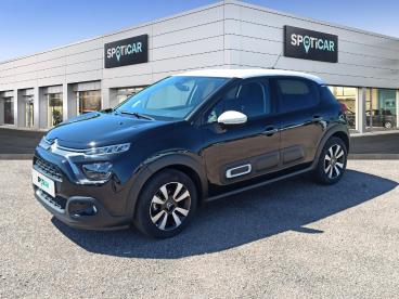 SPOTICAR Citroën C3 Bluehdi 100 S&s Bvm6 Shine Occasion - Citadine Diesel Noir Perla - Poussay - 1203611132_1