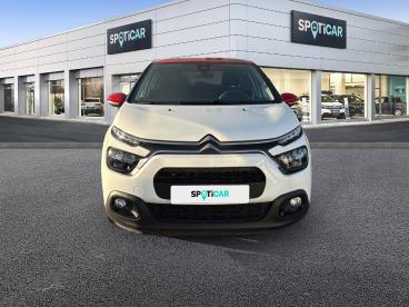 SPOTICAR Citroën C3 1.2 Puretech 83ch S&s Shine Occasion - Citadine Essence Blanc Banquise (o) - Rouge Aden - Carpentras - 1203613922_2
