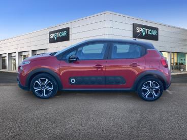 SPOTICAR Citroën C3 1.2 Puretech 83ch S&s Shine Occasion - Citadine Essence Rouge Elixir (s) - Noir Onyx - Reims - 1203640699_4