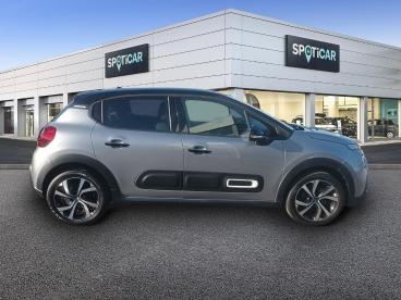SPOTICAR Citroën C3 1.2 Puretech 83ch S&s Shine Occasion - Citadine Essence Gris Acier (m) - Noir Perla Nera - St Martin Lez Tatinghem - 1203652476_4