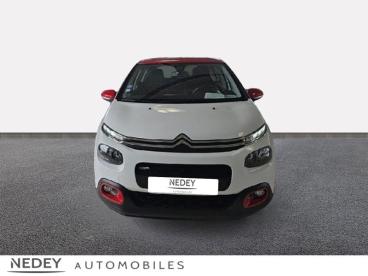 SPOTICAR Citroën C3 Puretech 82ch Shine Occasion - Citadine Essence Blanc Banquise - Rouge Aden - Voujeaucourt - 1203653917_2