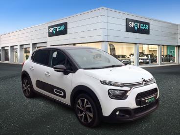 SPOTICAR Citroën C3 Bluehdi 100 S&s Bvm Shine Pack Occasion - Citadine Diesel Blanc - Eauze - 1203655835_3