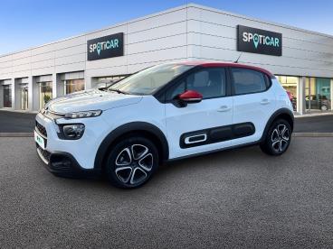 SPOTICAR Citroën C3 1.2 Puretech 83ch S&s Shine Occasion - Citadine Essence Blanc Banquise (o) - Reims - 1203658431_1