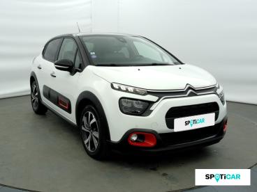 SPOTICAR Citroën C3 1.2 Puretech 83ch S&s Shine Pack 123g Occasion - Citadine Essence Blanc Banquise (o) - Eybens - 1203668142_3